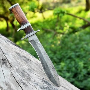 Damascus Steel Bowie Knife: Handcrafted, Durable, and Versatile