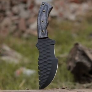 Handmade Full Tang Tracker Knife for Survival, Bushcraft & Hunting | Premium Outdoor Fixed Blade Wood Handle Knife