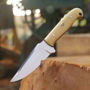 Handmade Stainless Steel Knife | Bone Handle | 9 Inch Plain Blade