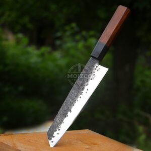 Handmade High Carbon Steel Chef Knife | Buffalo Horn & Wood Handle